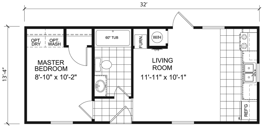 Thrifty Single Wide Mobile Home Floor Plan Factory