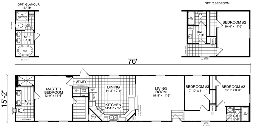 Two Bedroom Single Wide Mobile Home Floor Plans | www.resnooze.com